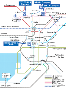 Campuses of Osaka Univsersity